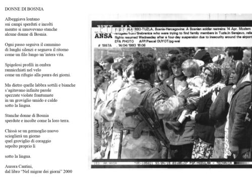 DONNE DI BOSNIA, in poesia l’assedio di Sarajevo del 6 aprile 1992