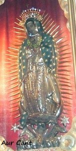 La tela della Madonna di Guadlaupe nel Santuario di Albino